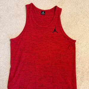 Nike Air Jordan Red/Black Mens tank top
